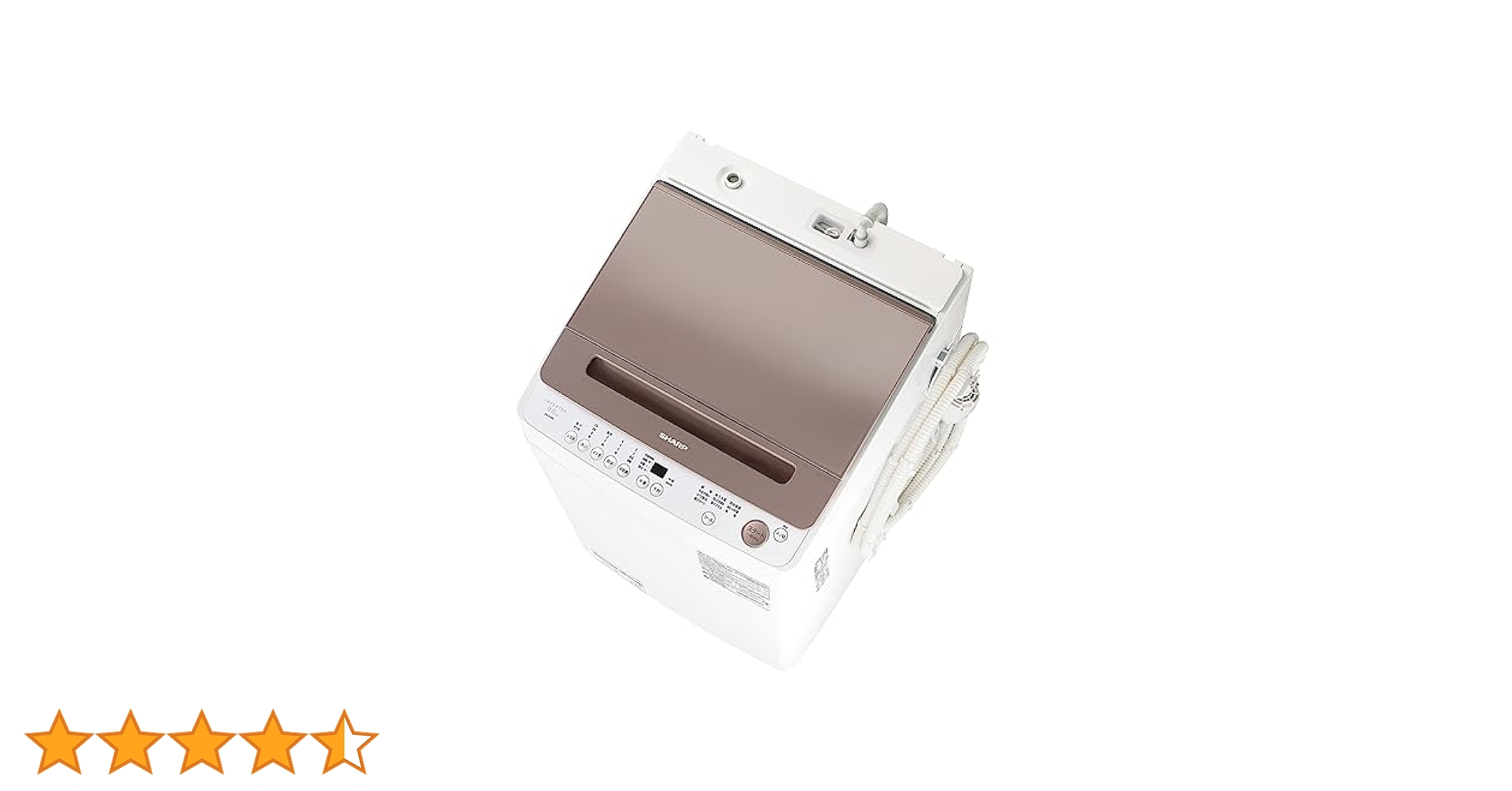 Amazon | シャープ(SHARP) 全自動洗濯機 9kg ES-GV9H-T 穴なし槽